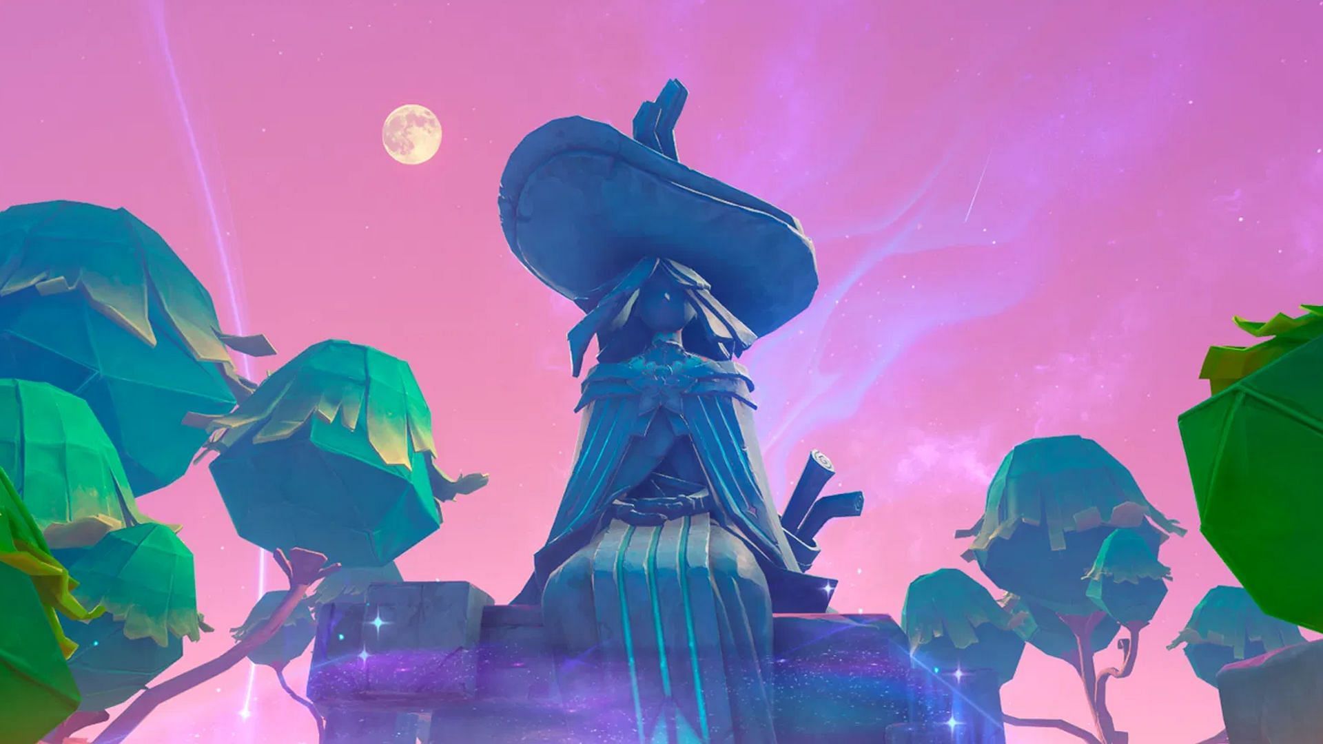 Andersdotter statue in Simulanka (Image via HoYoverse)